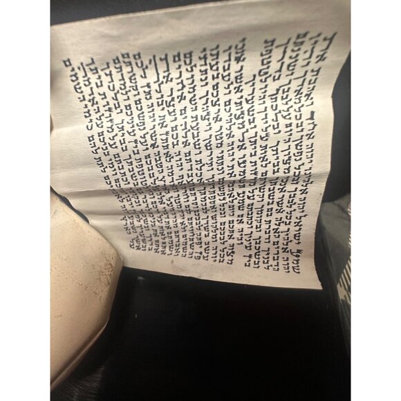 Ceramic Jewish Rabbi signed Lombrozo  Scroll & Ten Commandments Design wall - Picture 2 of 8